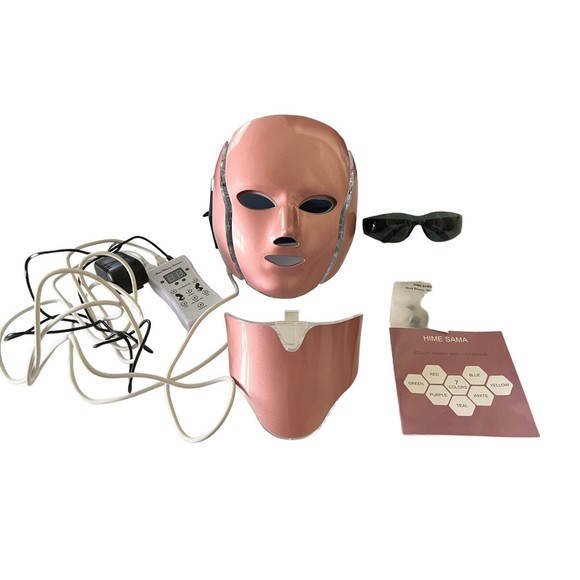 Hime Sama LED Light Therapy Mask 7 Color Face and Neck